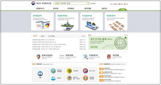 환경부 환경통계포털 리스트 이미지